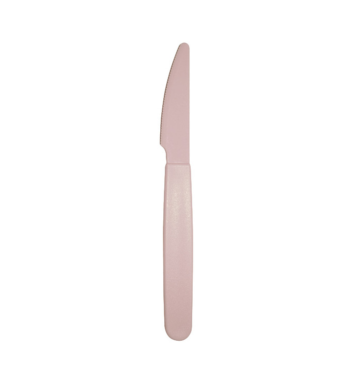 Couteau Réutilisable Durable PP Rose 18,5cm (180 Utés)