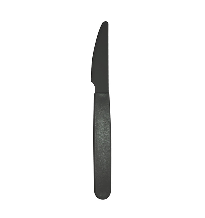 Herbruikbaar Duurzaam Mes PP 18,5cm Antraciet (180 Stuks) Herbruikbaar Duurzaam Mes PP 18,5cm Antraciet (180 Stuks)