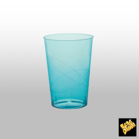Herbruikbaar Beker PS Kristal Moon Turkoois Transparant 230ml (1.000 stuks) 