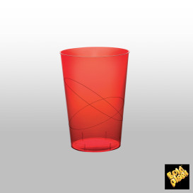 Verre Réutilisable PS Cristal Moon Rouge Transp. 230ml (1000 Utés)