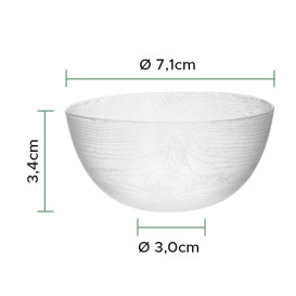 Verrine Dégustation Réutilisable PS "Cortex" Transp. 90ml (500 Utés)