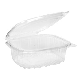 Plastic scharnierende Deli-Container OPS 375ml (60 stuks) 