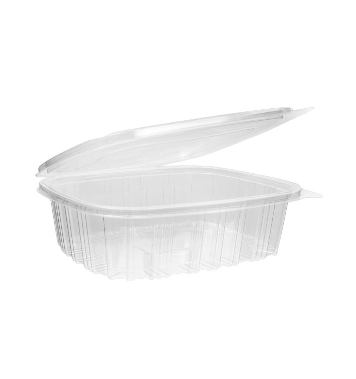 Plastic scharnierend Deksel OPS 1.500ml (200 stuks) Plastic scharnierend Deksel OPS 1.500ml (200 stuks)