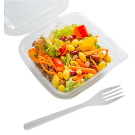 Plastic scharnierende Deli-Container OPS 250ml (50 stuks) 