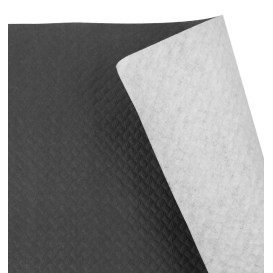 Papieren tafelkleed rol zwart 1x100m. 40g (1 stuk)