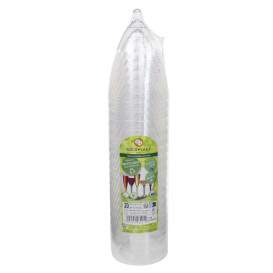 Plastic stamglas wijn crème verwijderbare stam 180ml (20 stuks)