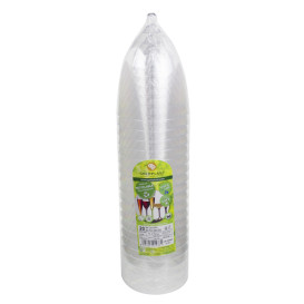 Verre en Plastique Vin Pied Argent Chrome 300ml 2P (20 Utés)