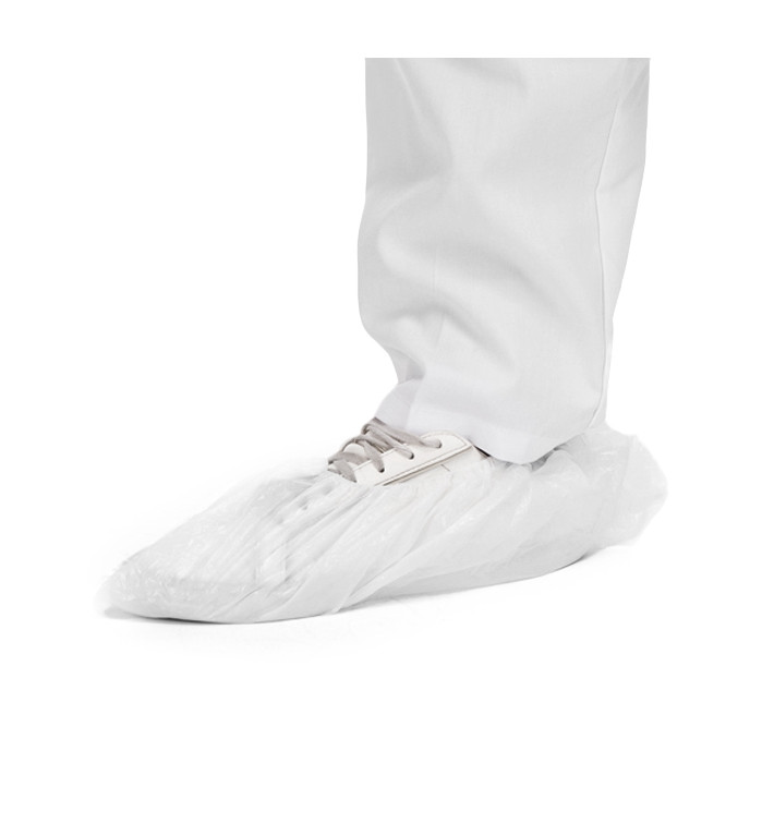 Surchaussures en Polyéthylène 20 Microns Blanc (1.000 Utés) Surchaussures en Polyéthylène 20 Microns Blanc (1.000 Utés)