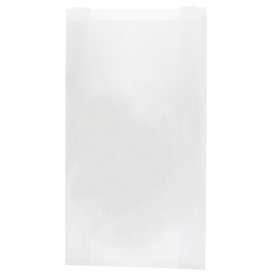 Papieren voedsel zak wit 14+7x24cm (1.000 Stuks)