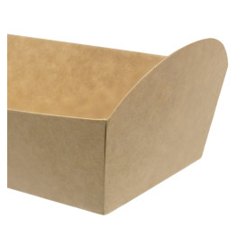 Plateau à Sandwich Kraft 500ml 24,8x6cm (500 Uds)
