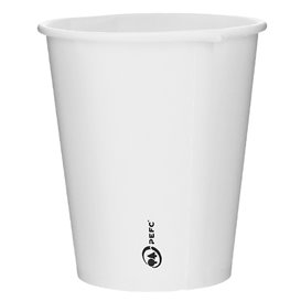 Papieren beker wit 6Oz/180ml Ø7,0cm (100 stuks) 