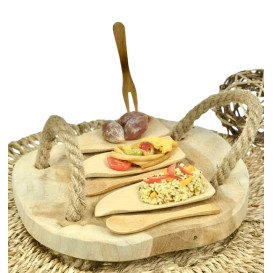 Petite Cuillère en Bambou 9,5cm (24 Utés)