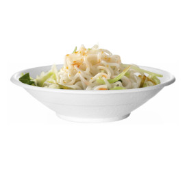 Suikerriet kom Bagasse Noodle wit 710ml (50 stuks) 