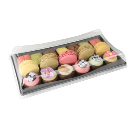 Plastic Deksel voor Platter 12x22cm (300 stuks)