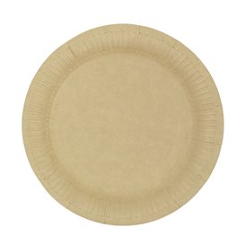 Kartonnen Borden Rond “Radial” Kraft Ø18cm 200gr/m² (650 Stuks)