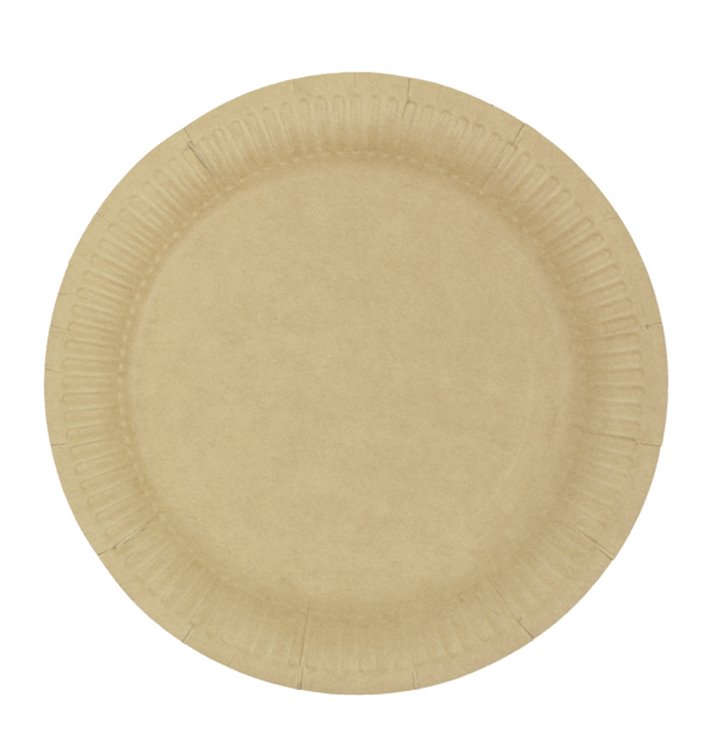 Assiette en Carton Ronde “Radial” Kraft Ø18cm 200gr/m² (650 Utés) Assiette en Carton Ronde “Radial” Kraft Ø18cm 200gr/m² (650 Utés)