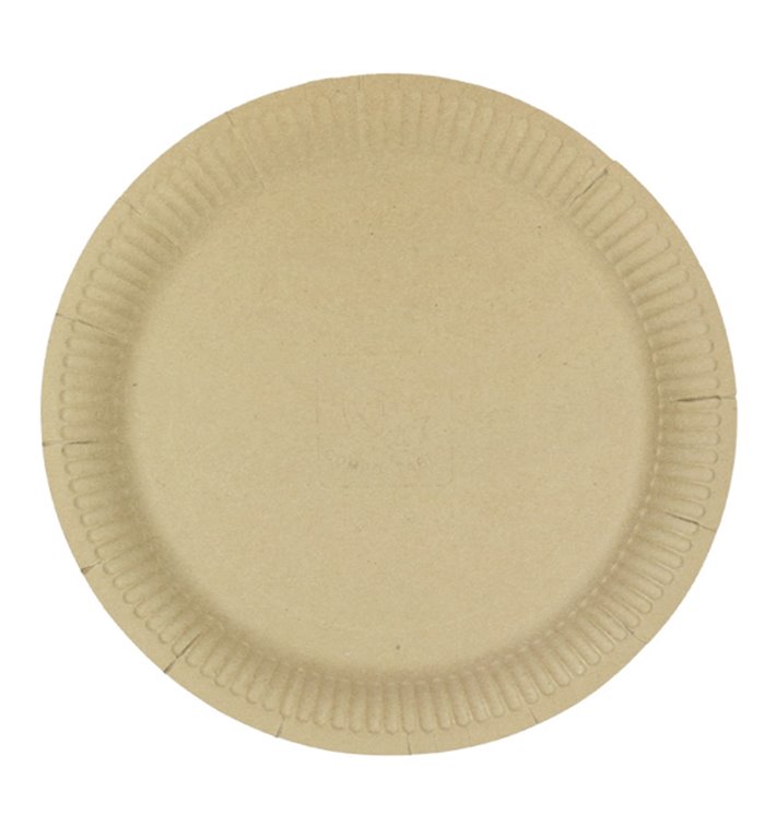 Assiette en Carton Ronde “Radial” Kraft Ø23cm 200gr/m² (50 Utés) Assiette en Carton Ronde “Radial” Kraft Ø23cm 200gr/m² (50 Utés)