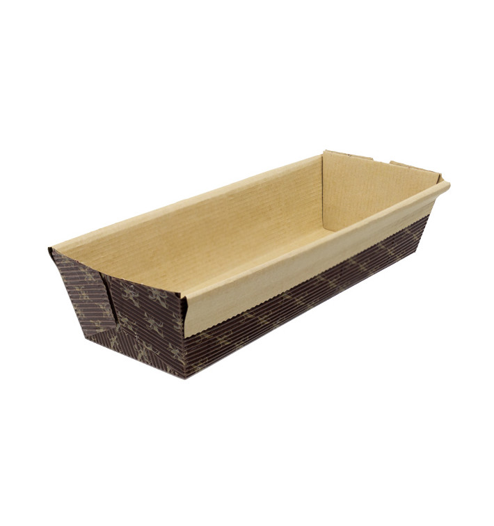 Bakvorm van papier kraft 19,7x6,5x4,8cm (40 stuks) Bakvorm van papier kraft 19,7x6,5x4,8cm (40 stuks)