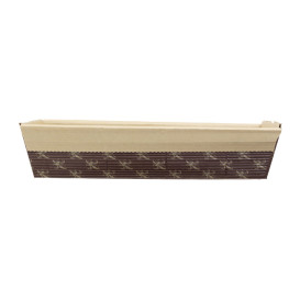 Bakvorm van papier kraft 19,7x6,5x4,8cm (40 stuks) 