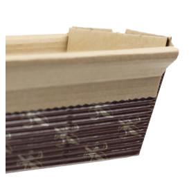 Bakvorm van papier kraft 19,7x6,5x4,8cm (40 stuks) 
