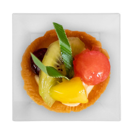Plateau Dégustation PP Carré 6x6cm 35ml (25 Utés)