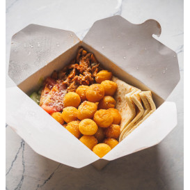 Boîte Américaine Kraft 13x8,5x6cm 700ml (45 Utés) Boîte Américaine Kraft 13x8,5x6cm 700ml (45 Utés)