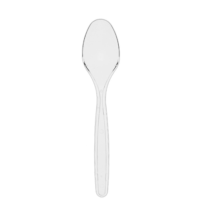 Cuillère plastique PS Réutilisable Transparent 18cm (50 Utés) Cuillère plastique PS Réutilisable Transparent 18cm (50 Utés)