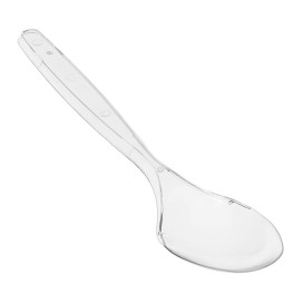 Herbruikbaar Plastic PS Lepel Transparant 18cm (50 stuks)