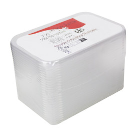 Plastic Deksel transparant voor Deli Container PP 500/725 en 1000ml (25 stuks) 