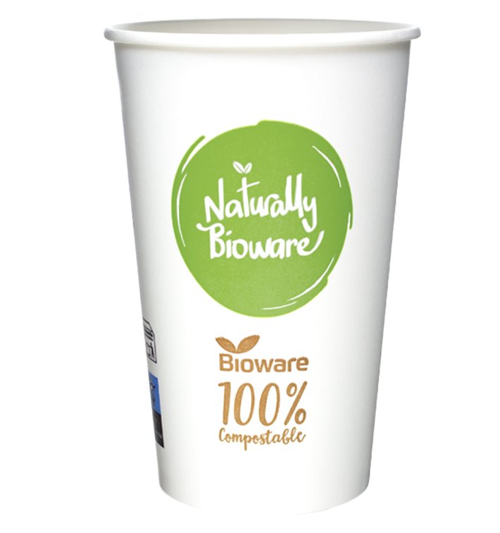 Kartonnen Beker Bioware® Ø9,0cm 540ml (1.000 Stuks) Kartonnen Beker Bioware® Ø9,0cm 540ml (1.000 Stuks)