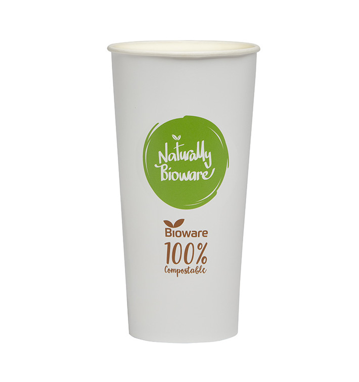 Kartonnen Beker Bioware® Ø9,0cm 680ml (50 Stuks) Kartonnen Beker Bioware® Ø9,0cm 680ml (50 Stuks)