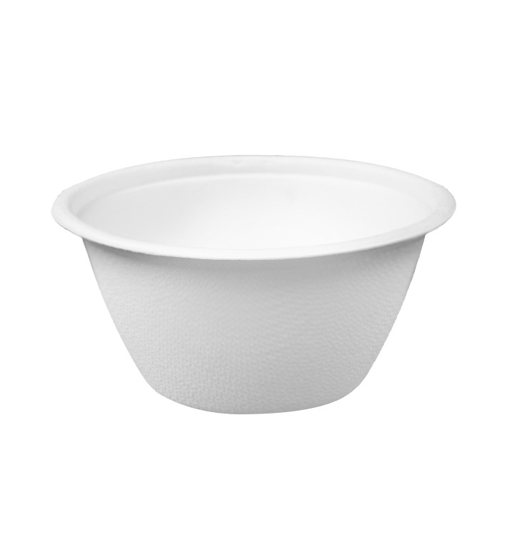 Bol en Canne à Sucre Blanc 180ml Ø9,5cm (1.000 Utés) Bol en Canne à Sucre Blanc 180ml Ø9,5cm (1.000 Utés)