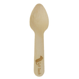 Mini Cuillère en Bois “Soft” 7,5cm (2.400 Utés)