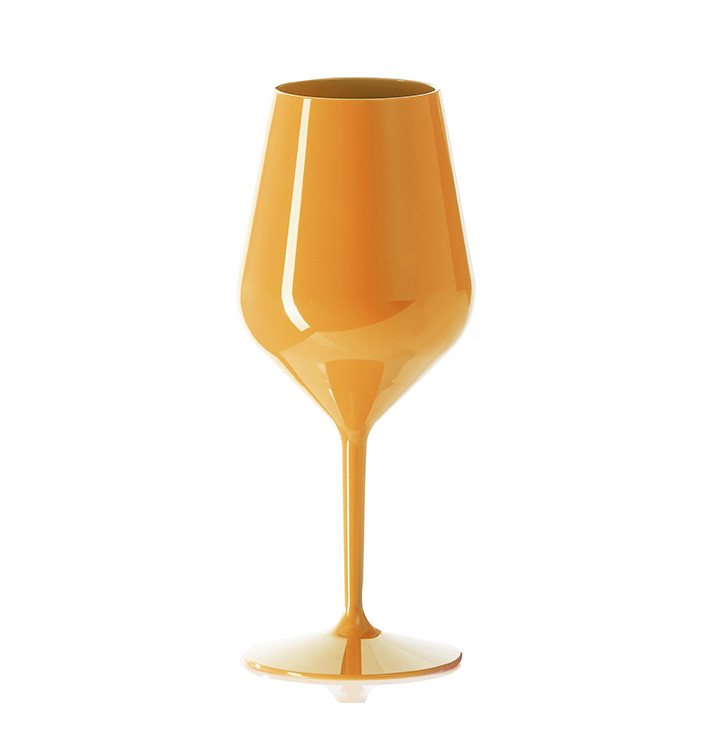 Verre Réutilisable Durable Tritan Orange pour Vin 470ml (1 Utés) Verre Réutilisable Durable Tritan Orange pour Vin 470ml (1 Utés)