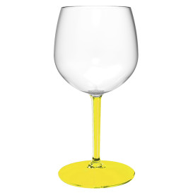 Herbruikbaar Durable Glas voor Gin TT gele voet 580ml (6 Stuks)