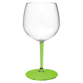 Herbruikbaar Durable Glas voor Gin TT groene voet 580ml (1 Stuk)