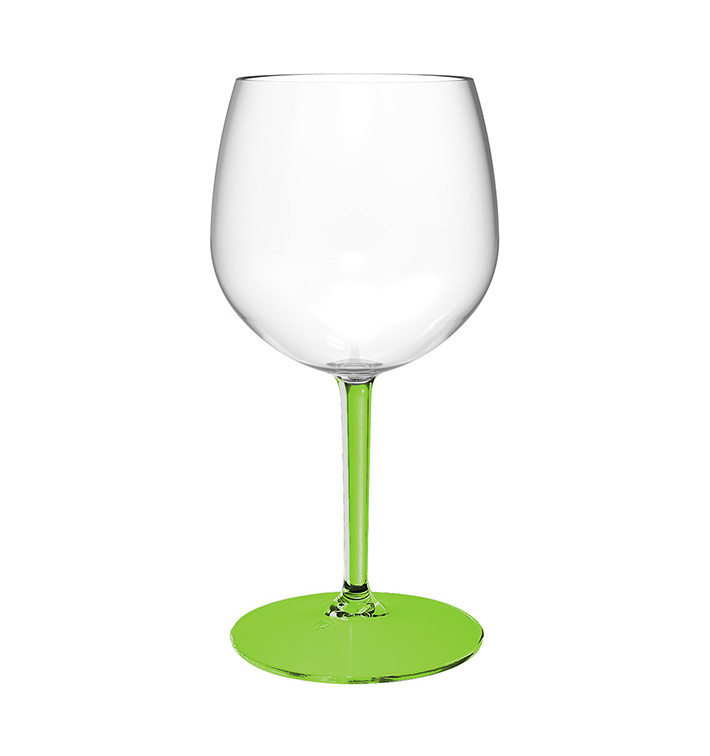 Verre Balloon Réutilisable Durable TT Pied Vert 580ml (1 Uté) Verre Balloon Réutilisable Durable TT Pied Vert 580ml (1 Uté)