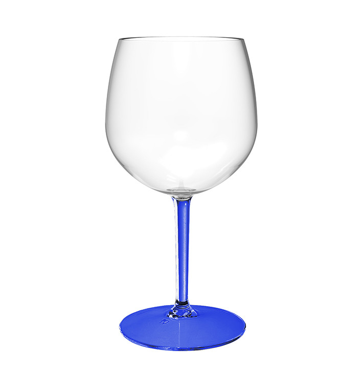 Herbruikbaar Durable Glas voor Gin TT blauwe voet 580ml (1 Stuk)