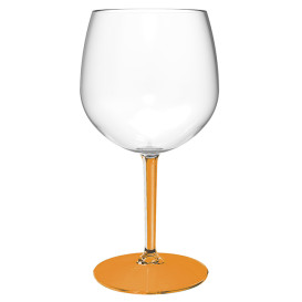 Herbruikbaar Durable Glas voor Gin TT oranje voet 580ml (1 Stuk)