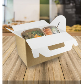 Boîte à Menu Kraft 225x145x150mm (25 Utés)