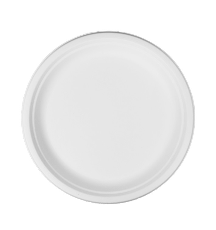 Assiette Bio en Canne à Sucre Blanc Ø26cm (50 Unités) Assiette Bio en Canne à Sucre Blanc Ø26cm (50 Unités)