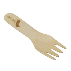 Mini Fourchette en Bois “Soft” 7,5cm (2.400 Utés)