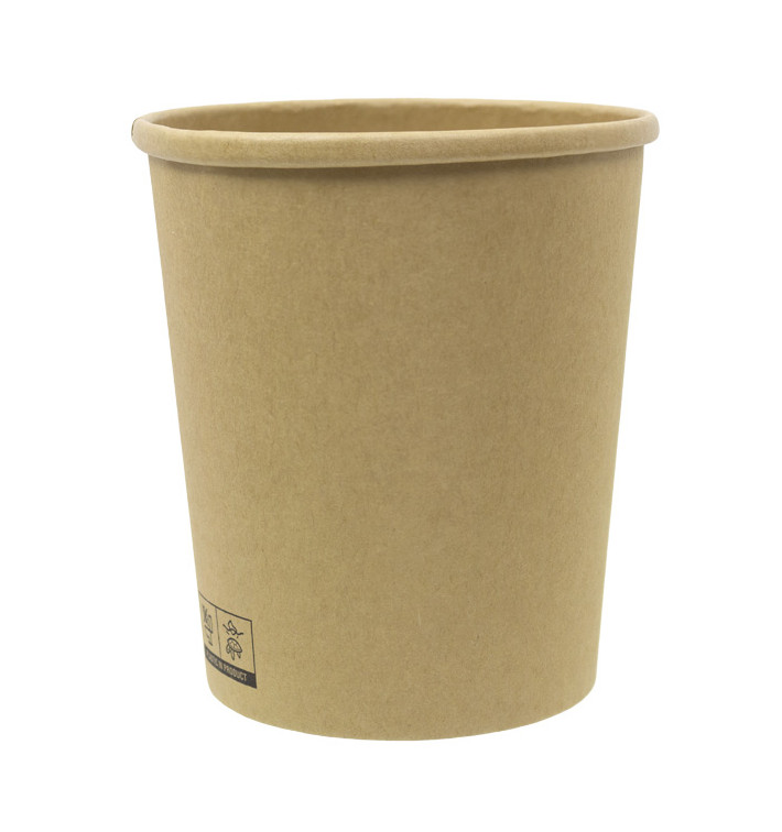 Kraft Kartonnen Pot 1.000ml Ø11,6cm (25 Stuks) Kraft Kartonnen Pot 1.000ml Ø11,6cm (25 Stuks)