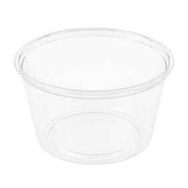 Pot en Plastique PP Transparent avec Couvercle 470ml (500 Uds)