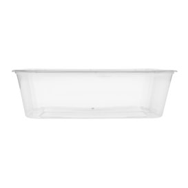 Barquette en Plastique PP Transparente avec Couvercle 650ml 17,3x11,9cm (500 Utés)