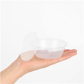 Pot Scharnierende voor Sauzen PP 6Oz/180ml (100 Stuks)