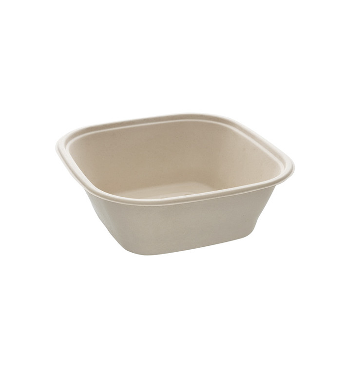 Bol Canne à Sucre Carré Naturel 3500ml 27cm (25 Utés) Bol Canne à Sucre Carré Naturel 3500ml 27cm (25 Utés)