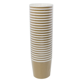 Kraft Kartonnen Pot met Witte Rand 750ml Ø11,7cm (500 Stuks)