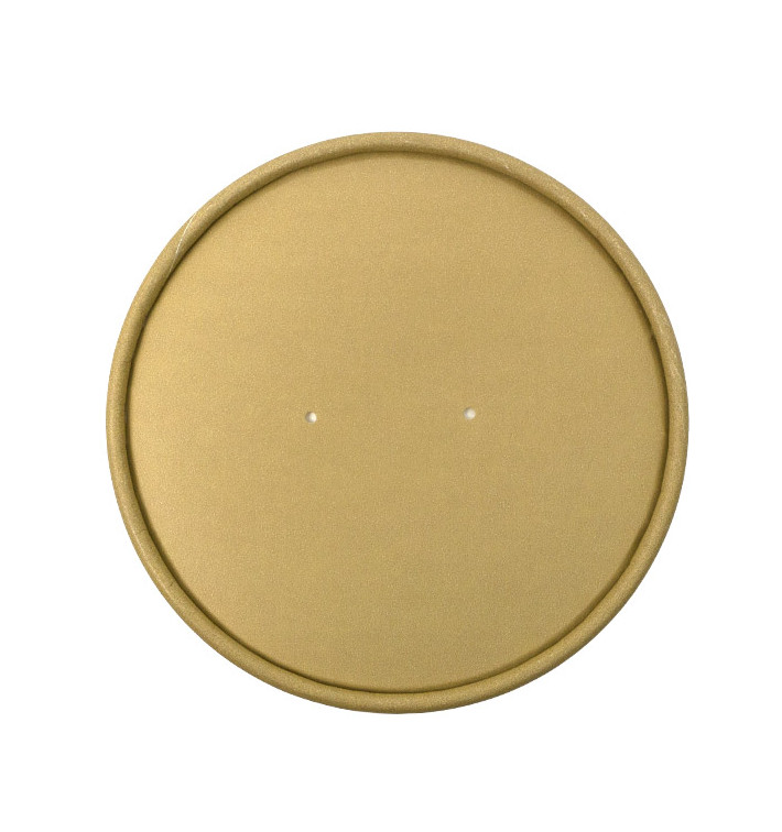 Kraft Kartonnen Deksel voor Kartonnen Pot Ø11,7cm (25 Stuks) Kraft Kartonnen Deksel voor Kartonnen Pot Ø11,7cm (25 Stuks)