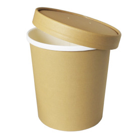 Couvercle en Carton Kraft pour Pot de Ø11,7cm (25 Utés)